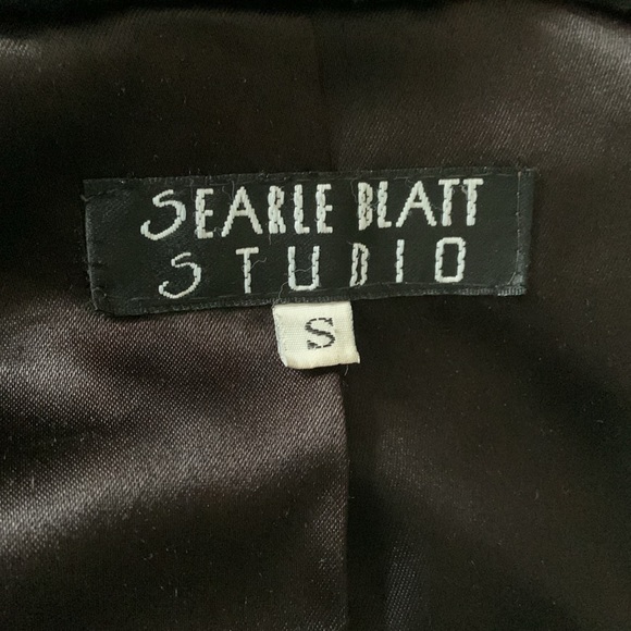 Searle Blatt made in USA FAUX FUR swing coat one size fits most mouton style - Picture 7 of 12